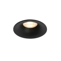 Set van 6 inbouwspots zwart GU10 50mm - Gijs