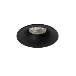 Set van 6 inbouwspots zwart GU10 50mm - Gijs