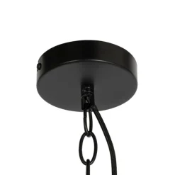 Set van 3 industriele hanglampen zwart - Cabin