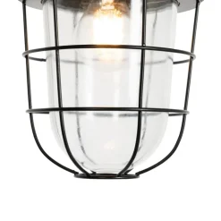 Set van 2 industriële hanglampen zwart - Cabin