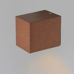 Set van 2 industriële wandlampen roestbruin IP44 - Baleno