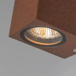 Set van 2 industriële wandlampen roestbruin IP44 - Baleno