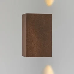 Set van 2 industriële wandlampen roestbruin 2-lichts IP44 - Baleno