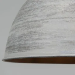 Set van 2 landelijke hanglampen grijs - Dory