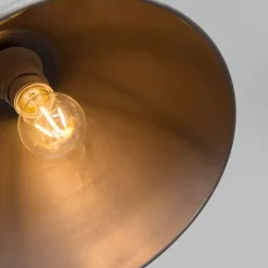 Set van 2 landelijke hanglampen grijs - Dory