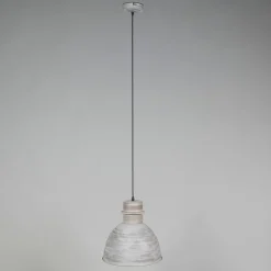 Set van 3 landelijke hanglampen grijs - Dory