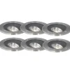 Set van 6 moderne buiten grondspots staal AR70 verstelbaar IP65 - Delux
