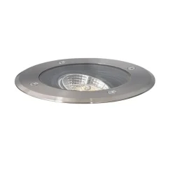 Set van 6 moderne buiten grondspots staal AR70 verstelbaar IP65 - Delux