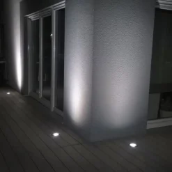 Set van 6 moderne buiten grondspot RVS IP65 verstelbaar - Delux