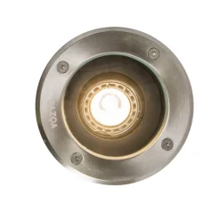 Set van 6 moderne buiten grondspot RVS IP65 verstelbaar - Delux