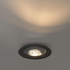 Set van 6 moderne buiten grondspots zwart AR70 verstelbaar IP65 - Delux