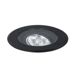 Set van 6 moderne buiten grondspots zwart AR70 verstelbaar IP65 - Delux