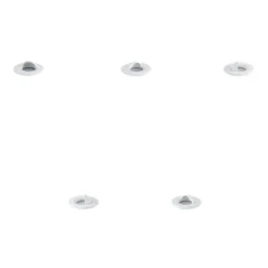 Set van 5 moderne grondspots wit incl. LED IP67 - Linsey