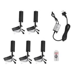 Set van 5 moderne grondspots wit incl. LED IP67 - Linsey