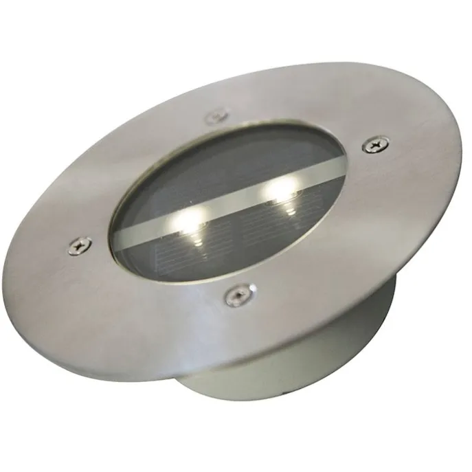 Set van 5 moderne grondspots staal IP44 solar - Tiny