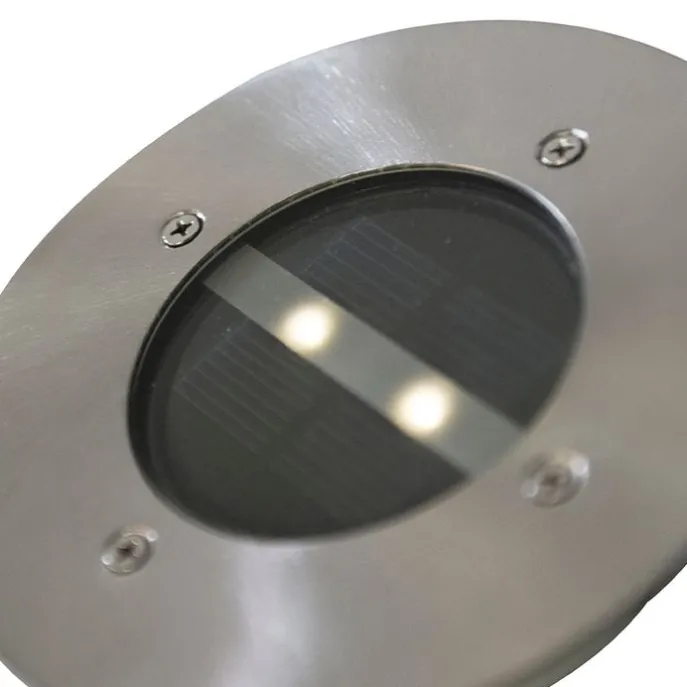 Set van 5 moderne grondspots staal IP44 solar - Tiny