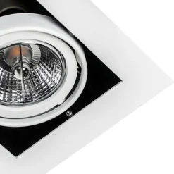 Set van 6 Moderne inbouwspot wit 2-lichts verstelbaar - Oneon 70