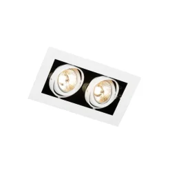 Set van 6 Moderne inbouwspot wit 2-lichts verstelbaar - Oneon 70