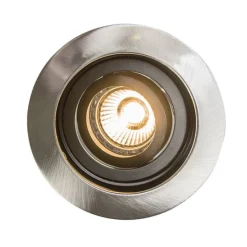 Set van 5 moderne inbouwspots staal - Rondoo