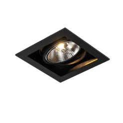 Set van 6 Moderne inbouwspot zwart 18 cm verstelbaar - Artemis 111