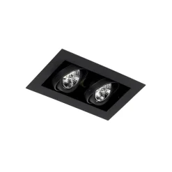 Set van 6 Moderne inbouwspot zwart 2-lichts verstelbaar - Oneon 70