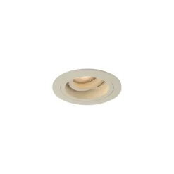 Set van 6 Moderne inbouwspot beige GU10 50mm draai- en kantelbaar - Chuck