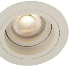 Set van 6 Moderne inbouwspot beige GU10 50mm draai- en kantelbaar - Chuck