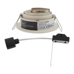 Set van 6 Moderne inbouwspot beige GU10 50mm draai- en kantelbaar - Chuck