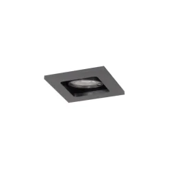 Set van 6 Moderne inbouwspot gunmetal GU10 50mm rond kantelbaar - Qure