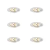 Set van 6 Moderne inbouwspot wit kantelbaar AR70 - Cisco