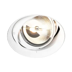 Set van 6 Moderne inbouwspot wit GU10 AR111 rond trimless - Oneon