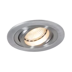 Set van 6 Moderne inbouwspot staal - Rondoo