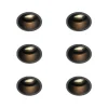Set van 6 Moderne inbouwspot zwart draai- en kantelbaar - Alloy