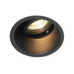 Set van 6 Moderne inbouwspot zwart draai- en kantelbaar - Alloy