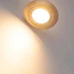 Set van 5 moderne inbouwspots brons incl. LED 3-staps dimbaar - Mio