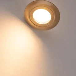 Set van 5 moderne inbouwspots brons incl. LED 3-staps dimbaar - Mio