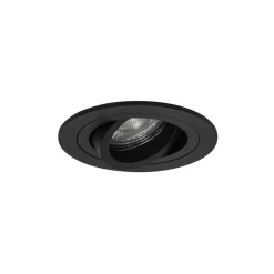 Set van 6 Moderne inbouwspot zwart - Rondoo