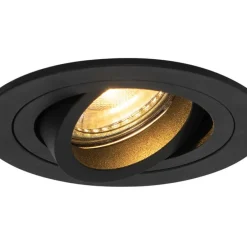 Set van 6 Moderne inbouwspot zwart - Rondoo