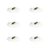 Set van 6 Moderne inbouwspot wit GU10 rond trimless - Oneon Honey