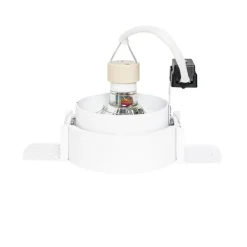 Set van 6 Moderne inbouwspot wit GU10 rond trimless - Oneon Honey