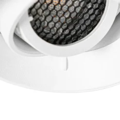 Set van 6 Moderne inbouwspot wit GU10 rond trimless - Oneon Honey