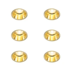 Set van 6 Moderne inbouwspot goud - Dept