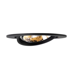 Set van 6 Moderne inbouwspot zwart kantelbaar AR70 - Cisco