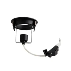 Set van 6 Moderne inbouwspot zwart kantelbaar AR70 - Cisco