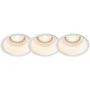 Set van 3 moderne inbouwspots wit - Dept