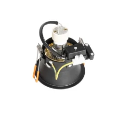 Set van 6 Moderne inbouwspot zwart met goud draai- en kantelbaar - Alloy