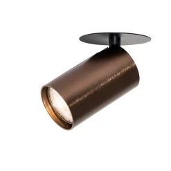 Set van 6 moderne inbouwspots donker brons GU10 50mm - Chels