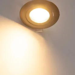 Set van 5 moderne inbouwspots zwart incl. LED 3-staps dimbaar - Mio