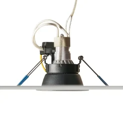 Set van 12 moderne inbouwspots zwart - Dept