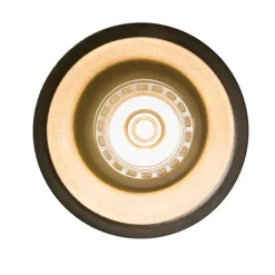 Set van 12 moderne inbouwspots zwart - Dept